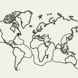 A map with a winding path stretching across multiple countries.