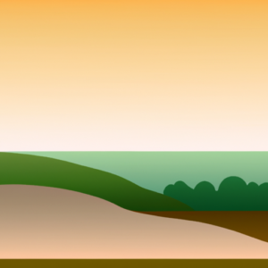 Suggestion: A landscape image with a gradient of colors, showing different levels of terrain and vegetation.